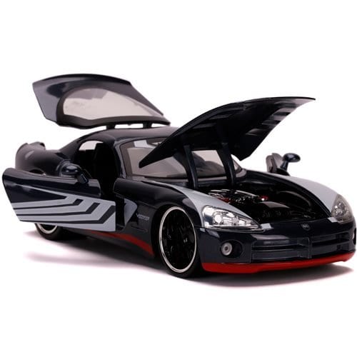 Venom 2008 Dodge Viper SRT10 1:24 Scale Die-Cast Metal Vehicle with Figure - by Jada Toys