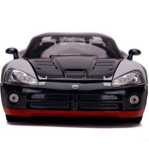 Venom 2008 Dodge Viper SRT10 1:24 Scale Die-Cast Metal Vehicle with Figure - by Jada Toys