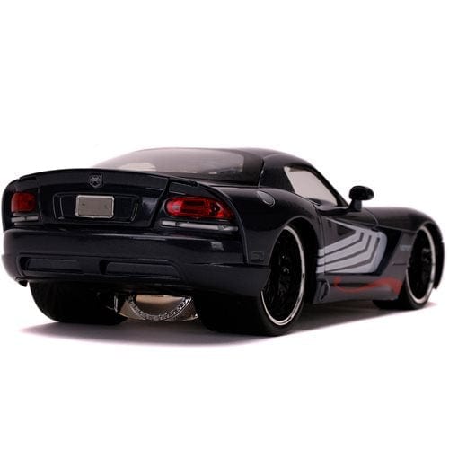 Venom 2008 Dodge Viper SRT10 1:24 Scale Die-Cast Metal Vehicle with Figure - by Jada Toys