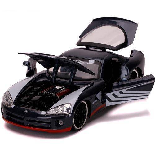 Venom 2008 Dodge Viper SRT10 1:24 Scale Die-Cast Metal Vehicle with Figure - by Jada Toys