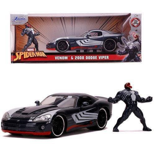 Venom 2008 Dodge Viper SRT10 1:24 Scale Die-Cast Metal Vehicle with Figure - by Jada Toys