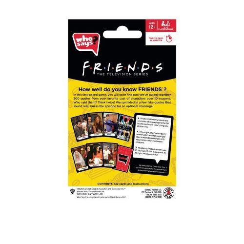 Who Says? Card Game Friends Edition - by License 2 Play