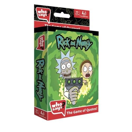 Who Says? Card Game Rick and Morty Edition - by License 2 Play