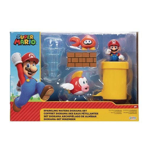 World of Nintendo 2 1/2" Sparkling Waters Diorama Set - by Jakks Pacific