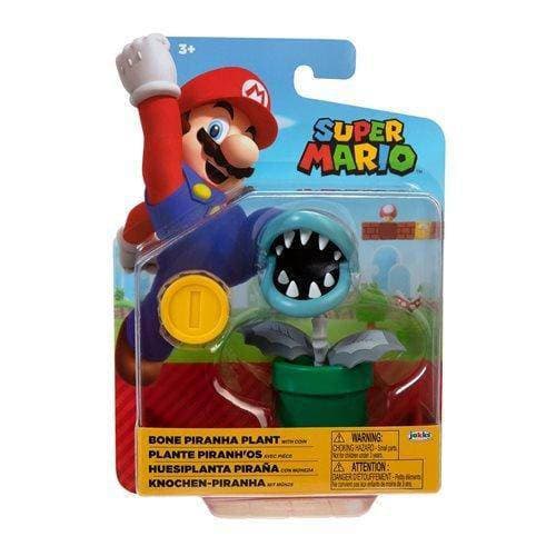 World of Nintendo 4" Action Figure - Bone Piranha Plant - by Jakks Pacific