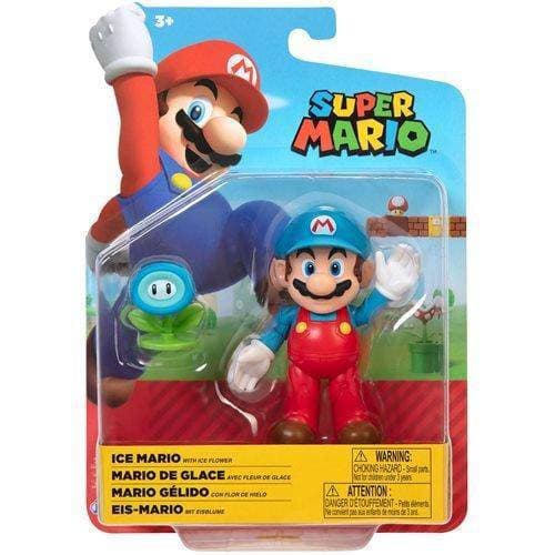 World of Nintendo 4" Action Figure - Ice Mario with Ice Flower - by Jakks Pacific