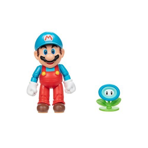 World of Nintendo 4" Action Figure - Ice Mario With Ice Flower - by Jakks Pacific