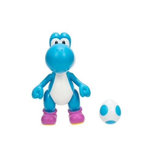 World of Nintendo 4" Action Figure - Light Blue Yoshi - by Jakks Pacific