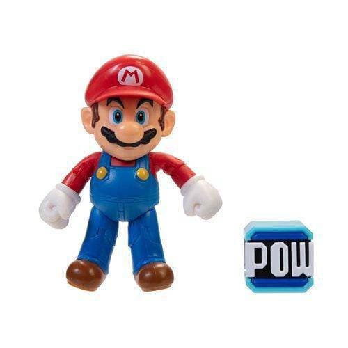 World of Nintendo 4" Action Figure - Mario with Pow Block - by Jakks Pacific