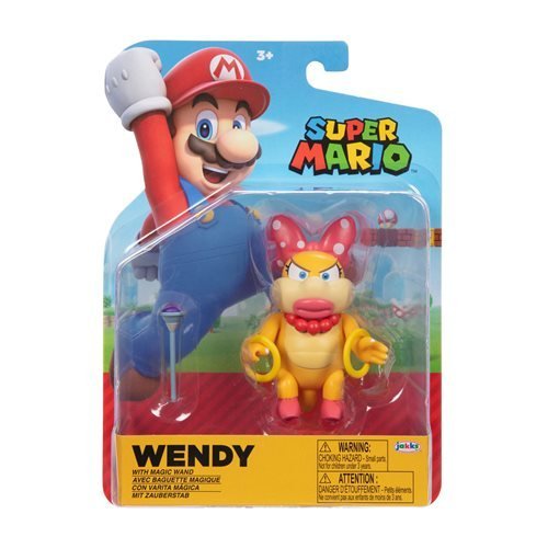 World of Nintendo 4" Action Figure - Wendy with Magic Wand - by Jakks Pacific