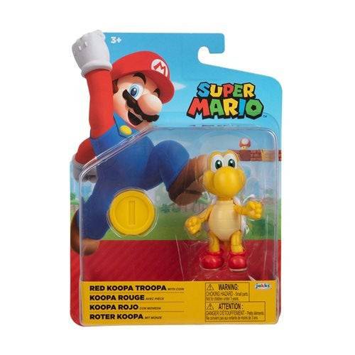 World of Nintendo 4 Inch Action Figure - Red Koopa Troopa - by Jakks Pacific