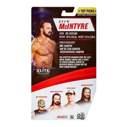 WWE Top Picks 2021 Drew McIntyre Elite Action Figure - by Mattel