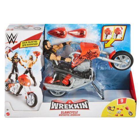 WWE Wrekkin' Slamcycle Vehicle with Drew McIntyre Action Figure - by Mattel