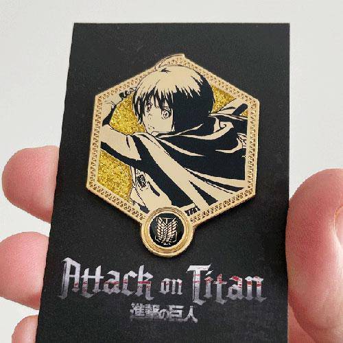 Zen Monkey Attack on Titan Golden Series - 1st Edition Enamel Pin - Select Figure(s) - by Zen Monkey Studios