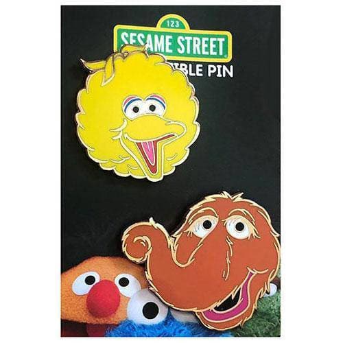 Zen Monkey: Big Bird and Snuffy Set - Sesame Street Enamel Pins - by Zen Monkey Studios