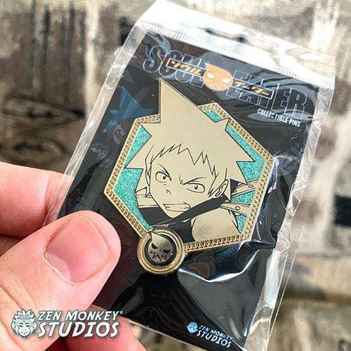 Zen Monkey: Black Star (Gold Soul Eater Collection) - Soul Eater Enamel Pin - by Zen Monkey Studios