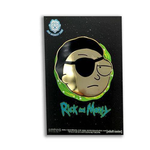 Zen Monkey: Golden Evil Morty - Rick and Morty Enamel Pin - by Zen Monkey Studios