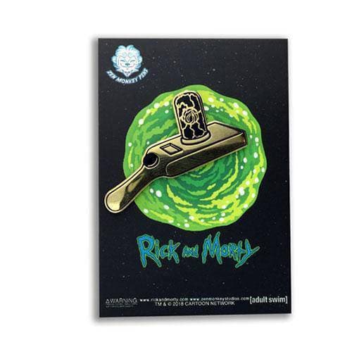 Zen Monkey: Golden Portal Gun - Rick and Morty Enamel Pin - by Zen Monkey Studios