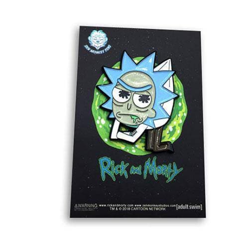 Zen Monkey: Hanging Lil' Rick - Rick and Morty Enamel Pin - by Zen Monkey Studios