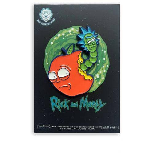 Zen Monkey: Hungry for Apples, Morty? - Rick and Morty Enamel Pin - by Zen Monkey Studios