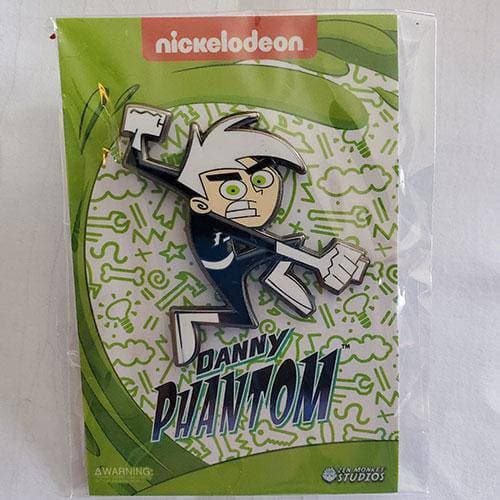 Zen Monkey: Leaping Danny Phantom - Danny Phantom Enamel Pin - by Zen Monkey Studios