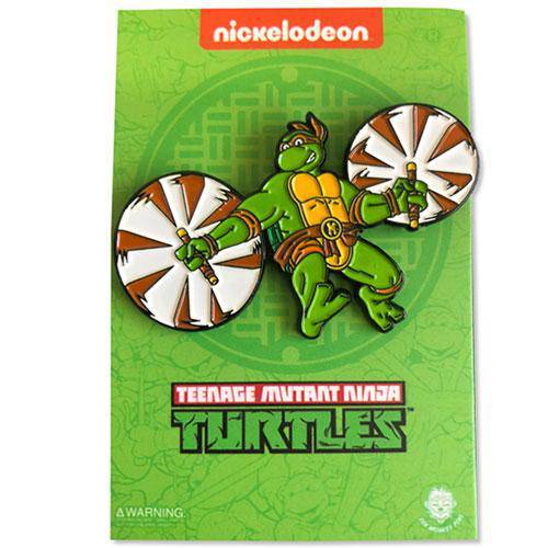 Zen Monkey: Leaping Michelangelo - Teenage Mutant Ninja Turtles Pin - by Zen Monkey Studios