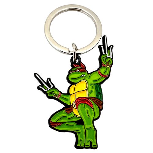 Zen Monkey: Leaping Raphael - Teenage Mutant Ninja Turtles Keychain - by Zen Monkey Studios