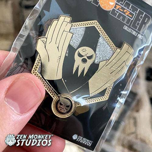 Zen Monkey: Lord Death (Gold Soul Eater Collection) - Soul Eater Enamel Pin - by Zen Monkey Studios