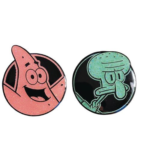 Zen Monkey: Patrick and Squidward - SpongeBob SquarePants Pin Set - by Zen Monkey Studios