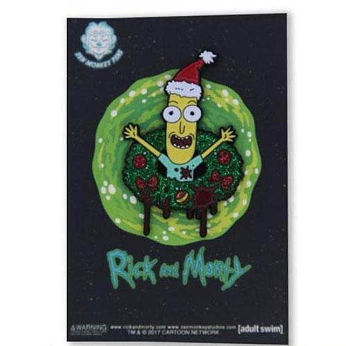 Zen Monkey: Poopy Butthole Wreath - Rick and Morty Enamel Pin - by Zen Monkey Studios