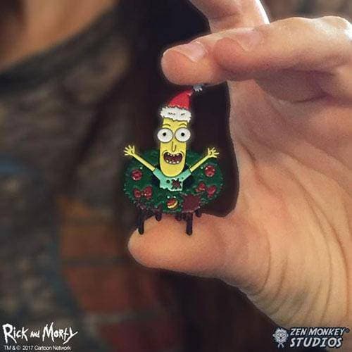 Zen Monkey: Poopy Butthole Wreath - Rick and Morty Enamel Pin - by Zen Monkey Studios