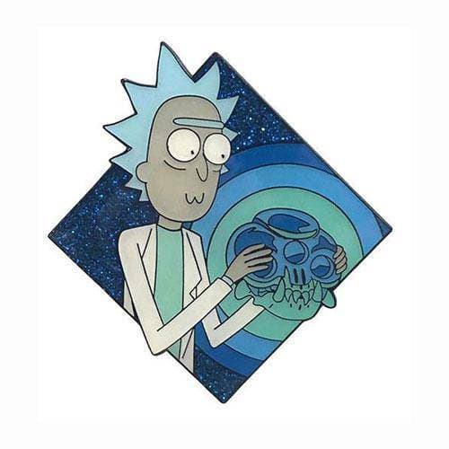 Zen Monkey: Rick Holding The Crystal Skull (SEASON 4 | EPISODE 3) - Rick and Morty Enamel Pin - by Zen Monkey Studios