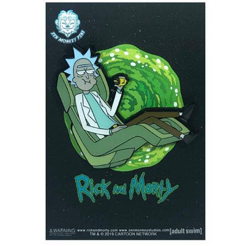 Zen Monkey: Rick's Hover Chair(SEASON 4 EPISODE 3) - Rick and Morty Enamel Pin - by Zen Monkey Studios