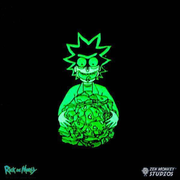 Zen Monkey: Rick's Isotope - Glow In The Dark - Rick and Morty Enamel Pin - by Zen Monkey Studios