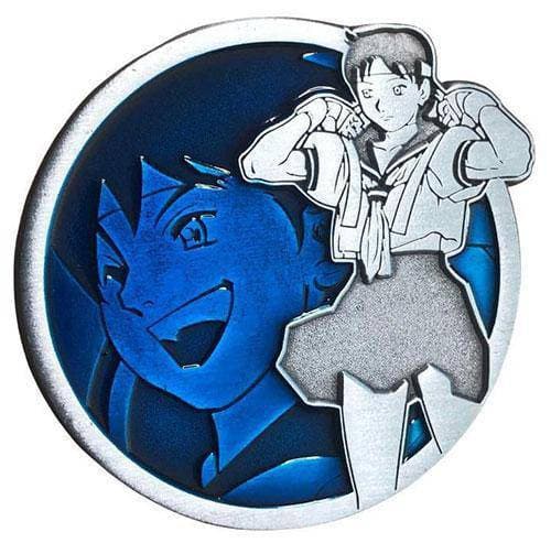 Zen Monkey: Sakura - Portrait Series - Street Fighter Enamel Pin - by Zen Monkey Studios