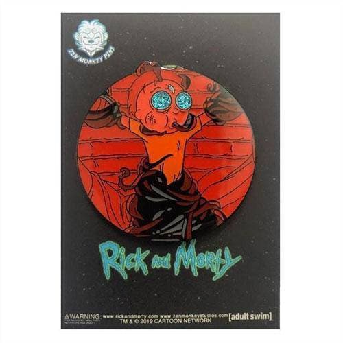 Zen Monkey: **SEASON 4 EPISODE 1** Death Crystal Bound Morty - Rick and Morty Enamel Pin - by Zen Monkey Studios