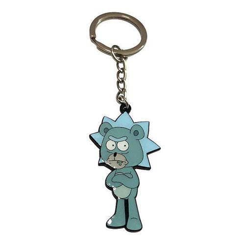 Zen Monkey: **SEASON 4 EPISODE 1** Teddy Rick - Rick and Morty Enamel Keychain - by Zen Monkey Studios