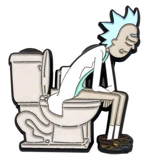 Zen Monkey: **SEASON 4 EPISODE 2** Rick on the throne - Rick and Morty Enamel Pin - by Zen Monkey Studios