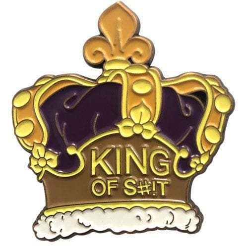 Zen Monkey: **SEASON 4 EPISODE 2** Rick's Crown (King of S#!T) - Rick and Morty Enamel Pin - by Zen Monkey Studios