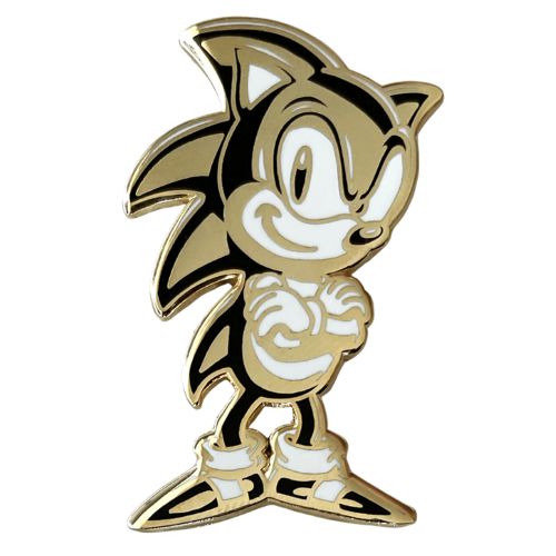 Zen Monkey: Sonic the Hedgehog - Limited Edition 30th Anniversary - Sonic Enamel Pin - by Zen Monkey Studios