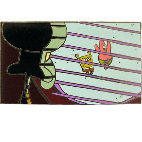 Zen Monkey: Squidward Looking Through Window- Spongebob Squarepants Pin - by Zen Monkey Studios