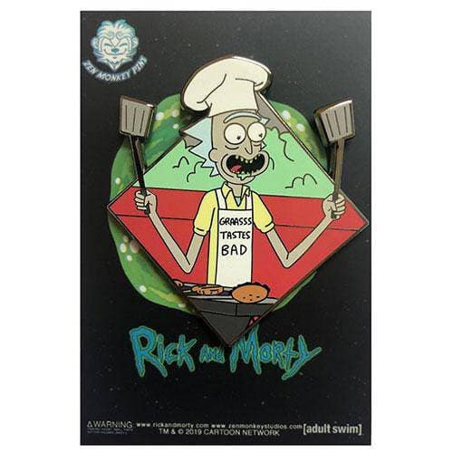 Zen Monkey: The BBQ (Famous Moments) - Rick and Morty Enamel Pin - by Zen Monkey Studios