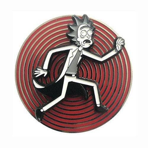 Zen Monkey: Vertigo Rick Spinner - Rick and Morty Enamel Pin - by Zen Monkey Studios